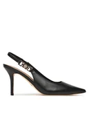 Sandały damskie - Guess Sandały FLTNS4 LEA05 Czarny - miniaturka - grafika 1