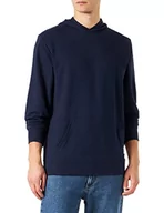 Bluzy męskie - Jack&JONES Męska bluza z kapturem, niebieski morski, L (DE) - miniaturka - grafika 1