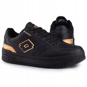Buty sportowe damskie - Buty damskie sportowe Lotto Scopi Gc Black/gold - miniaturka - grafika 1