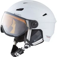 Kaski narciarskie - Cairn Impulse Visor Photochromic, kask narciarski z wizjerem, matowy biały - miniaturka - grafika 1