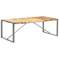 Stoły - vidaXL Stół jadalniany, 220x100x75 cm, surowe, lite drewno mango Stół jadalniany, 220x100x75 cm, surowe, lite drewno mango - miniaturka - grafika 1