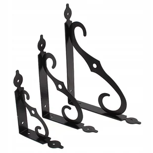 Wspornik kątownik pod półkę ozdobny 140x190x25 - Zawiasy, okucia i inne akcesoria - miniaturka - grafika 1