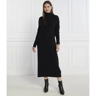 Tommy Hilfiger Wełniana sukienka MD WOOL CASH ROLL-NK | z dodatkiem kaszmiru - Sukienki - miniaturka - grafika 1