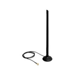 Delock antena 802.11b/g/n, 6.5dBi, czarna - 88410 - Anteny Wi Fi - miniaturka - grafika 1