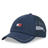 Czapki męskie - Czapka z daszkiem Tommy Jeans Tjm Heritage Trucker Cap AM0AM13287 Granatowy - miniaturka - grafika 1