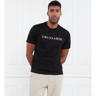 Koszulki męskie - Trussardi T-shirt LETTERING PRINT - grafika 1