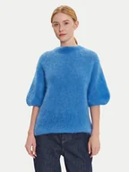 Swetry damskie - Dixie Sweter M277Y101A Niebieski Relaxed Fit - miniaturka - grafika 1