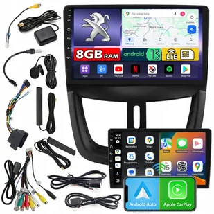 Radio samochodowe NCS ZQ9 PEUGEOT 207 2006-2013 Android nawigacja 8GB LTE - Radia samochodowe - miniaturka - grafika 1
