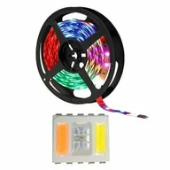 Taśmy LED - Taśma LED RGBW 24V 300SMD5050 IP20 RGB + CCT biała ciepła do zimna niewodood. - 1m - miniaturka - grafika 1