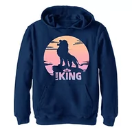 Bluzy dla chłopców - Disney Sunset Logo chłopięca bluza z kapturem, Granatowy wrzos, XL - miniaturka - grafika 1