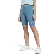 Spodenki damskie - Reebok Damskie szorty z logo Identity, stalowo-niebieskie, XS, Stely Blue, XS - miniaturka - grafika 1