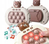 Zabawki interaktywne dla dzieci - Pop It Gr Pop It Elektroniczne Konsola Antystresowa Zręcznościowa Miś - miniaturka - grafika 1