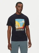 Koszulki męskie - Napapijri T-Shirt S-Arbia NP0A4IE3 Granatowy Regular Fit - miniaturka - grafika 1