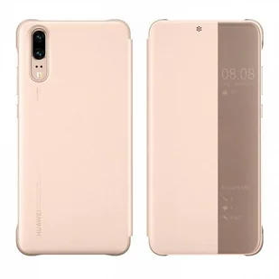 Huawei Smart View Flip Cover pokrowiec etui z klapką typu Smart Huawei P20 różowy (51992357) - Etui i futerały do telefonów - miniaturka - grafika 1
