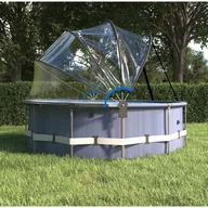 Akcesoria do basenów - Kopuła basenowa ze stelażem, okrągła, 500x250 cm, PVC - miniaturka - grafika 1