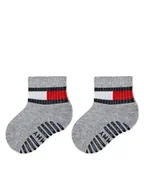 Skarpetki dla dzieci - Tommy Hilfiger Skarpety długie 701226500 Szary - miniaturka - grafika 1
