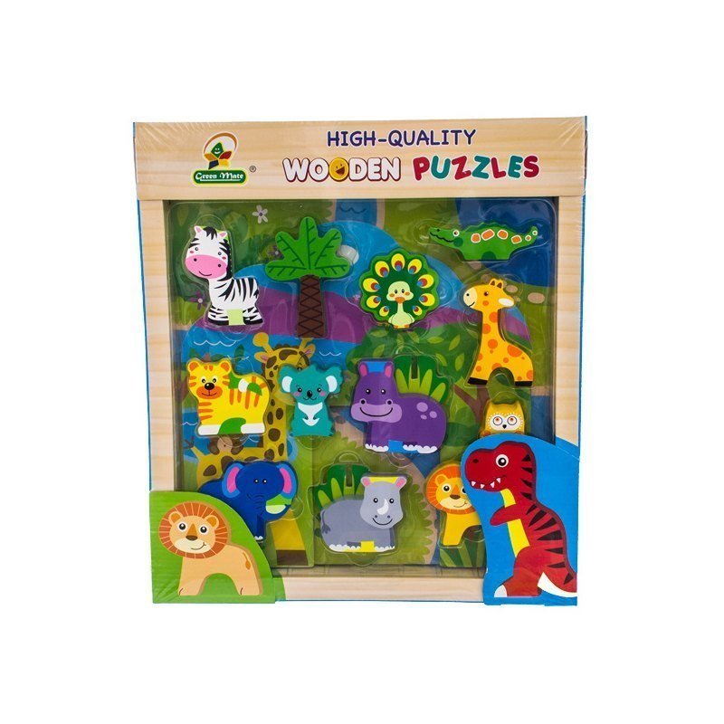DREWNIANE PUZZLE DLA DZIECI