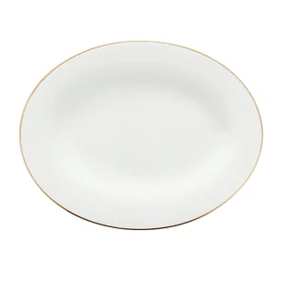 Półmisek porcelanowy 36 cm NAOMI GOLD - Miski i półmiski - miniaturka - grafika 1