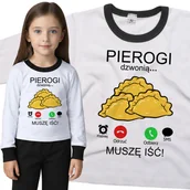 Piżamy dla dziewczynek - Piżama dziecięca Muszę Iść Pierogi Dzwonią 86/92 - VoloDonum - miniaturka - grafika 1