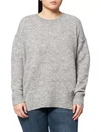 Swetry damskie - Maerz Damski sweter Langarm, Srebrny lis, 46 PL - miniaturka - grafika 1