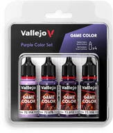 Akcesoria i części modelarskie - Vallejo: 72.382 - Game Color - Purple Color Set 4x18 ml - miniaturka - grafika 1