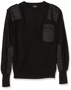 Bluzy męskie - Mil-Tec BW sweter, czarny - grafika 1