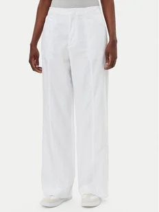 Calvin Klein Jeans Spodnie materiałowe J20J225340 Biały Relaxed Fit - Spodnie sportowe damskie - miniaturka - grafika 1