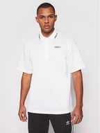 Koszulki męskie - Adidas Polo Summer GN3835 Biały Regular Fit - miniaturka - grafika 1