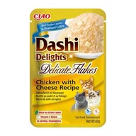 Przysmaki dla kotów - INABA CAT DASHI DELIGHTS FLAKES CHICKEN CHEESE 40g - miniaturka - grafika 1