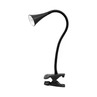Lampy stojące - Lampka biurkowa LED z klipsem Happy Clips 9 x 50 cm czarna - miniaturka - grafika 1