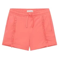 Spodenki damskie - TOM TAILOR Dziewczęce dziecięce szorty dresowe z falbankami, 32123 - Pink Dream, 116/122 cm - miniaturka - grafika 1