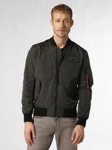 Alpha Industries Kurtka męska Mężczyźni Sztuczne włókno szary jednolity, M - Kurtki męskie - miniaturka - grafika 1