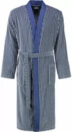 Szlafroki damskie - Cawo Szlafrok męski Stripes Blue - miniaturka - grafika 1