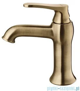 Omnires Art Deco bateria umywalkowa brąz antyczny AD5110BR | - Baterie umywalkowe - miniaturka - grafika 1