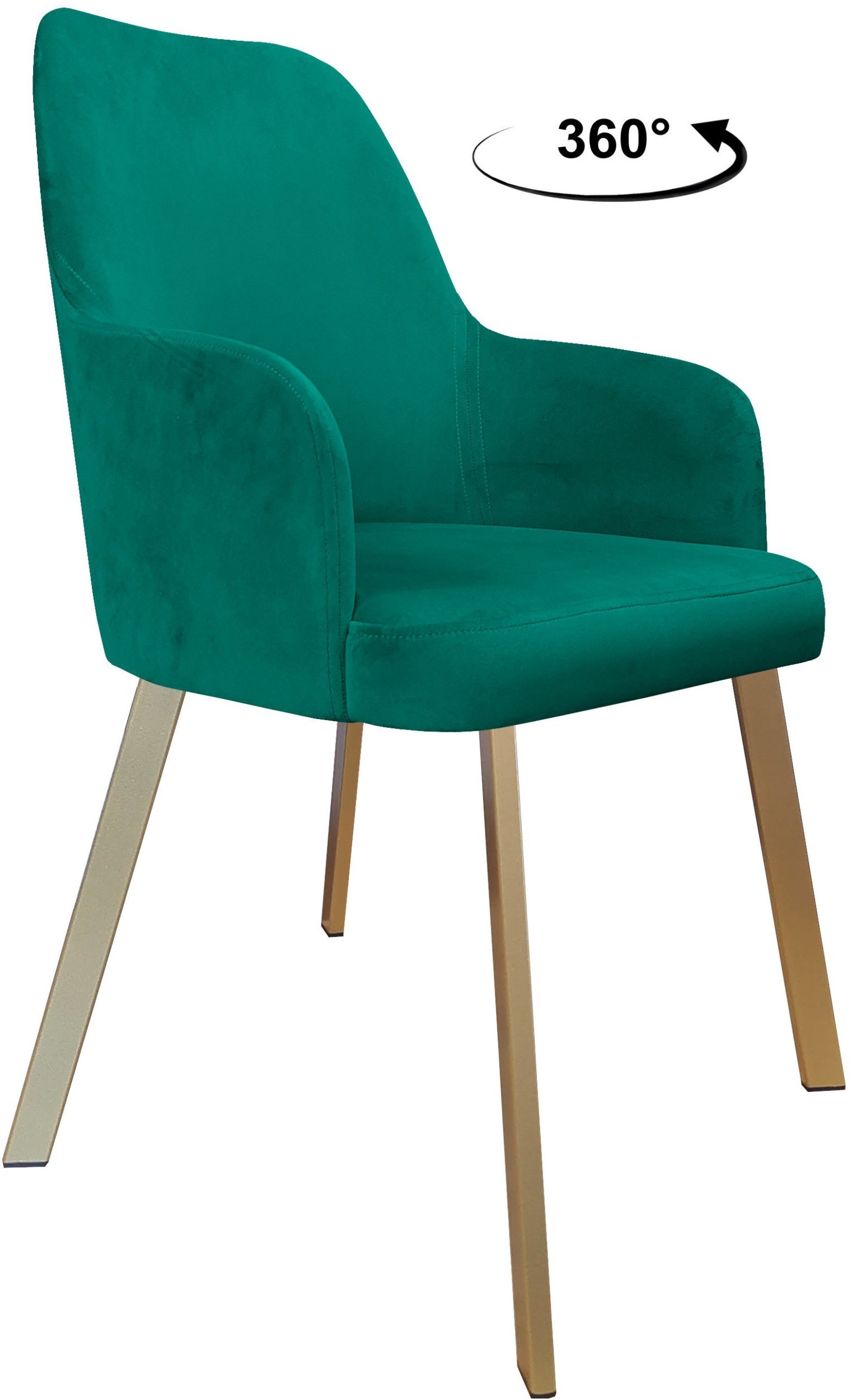 Krzesło obrotowe WESTA noga Profil złota MG20