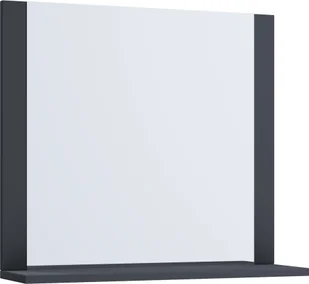 VCB10 Mini szafka łazienkowa z lustrem , lustro łazienkowe z 1 półką antracyt - Lustra - miniaturka - grafika 1