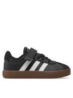 Buty dla dziewczynek - adidas Sneakersy VL Court 3.0 El C ID9154 Czarny - miniaturka - grafika 1