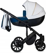 Plecaki - Anex Wózek 2w1 duże koła M/type plecak aptery f&m& okrycie Noble Navy&Beige - miniaturka - grafika 1