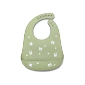 Śliniaki i fartuszki - LORELLI - ŚLINIAK SILIKONOWY FRESH GREEN - miniaturka - grafika 1