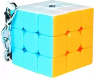 Łamigłówki - Oryginalna Kostka Rubika Qiyi 3X3X3 Brelok 30mm + Podstawka - miniaturka - grafika 1