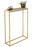 Konsole i sekretarzyki - Wąska Konsola Do Korytarza Złoty + Dąb Artisan D8-Z79 - miniaturka - grafika 1