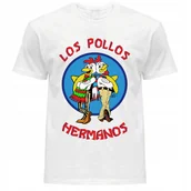 Koszulki męskie - KOSZULKA MĘSKA Z NADRUKIEM BREAKING BAD LOS POLLOS HERMANO L - miniaturka - grafika 1