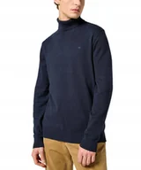 Swetry męskie - Golf Wrangler TURTLENECK 112357296 Dark Navy XXL - miniaturka - grafika 1