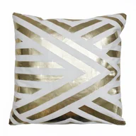 Poszewki na poduszki - Poszewka DECO VELVET GOLD,  geometria, Złoty, 45x45 cm - miniaturka - grafika 1