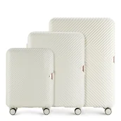 Walizki - Zestaw walizek z polikarbonu w paseczki - miniaturka - grafika 1