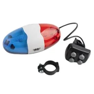 Dzwonki do roweru - Bottari DZWONEK POLICJA 6LED zakupy dla domu i biura! BN90716 - miniaturka - grafika 1