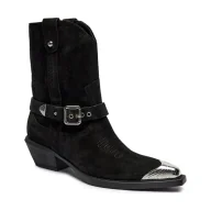 Botki damskie - Pinko Kowbojki TEX | zamsz - miniaturka - grafika 1