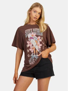 Roxy T-Shirt Sweetjanis Tees URJZT03737 Brązowy Regular Fit - Koszulki i topy damskie - miniaturka - grafika 1