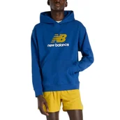 Bluzy męskie - Bluza męska New Balance MT51512GAB - niebieska - miniaturka - grafika 1