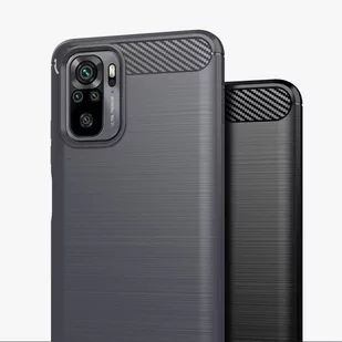 Carbon Case elastyczne etui pokrowiec Xiaomi Redmi Note 10 / Redmi Note 10S niebieski - Etui i futerały do telefonów - miniaturka - grafika 7